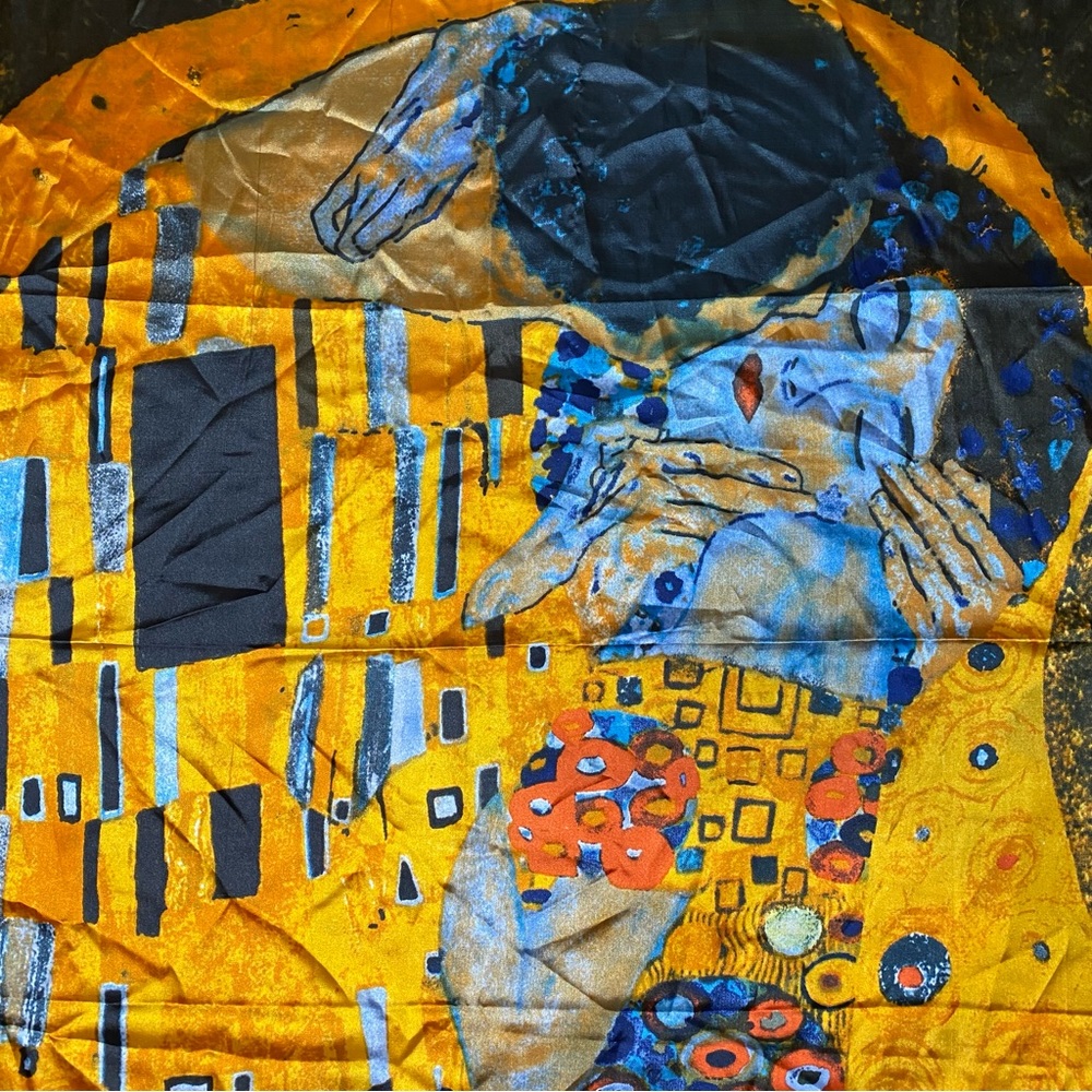 Gustav Klimt The Kiss Printed Scarf